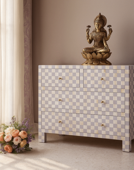 white-bone-inlay-4-drawer-chest-lilac-checkerboard